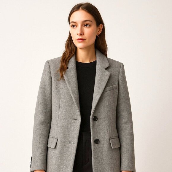 ZARA Limited Edition Wool Blend Long Coat - Picture 1 of 3